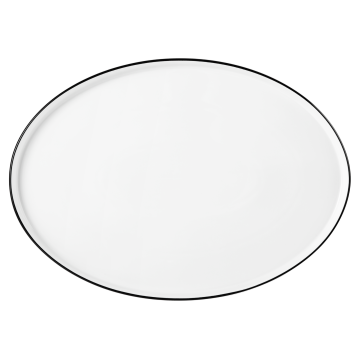 Teller flach oval 36 cm M5398-36x26 Good Mood Black Line 10826