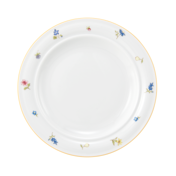 Teller flach 20 cm Fahne Community Streublume gelbe Linie 57387