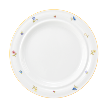 Teller flach 23 cm Fahne Community Streublume gelbe Linie 57387