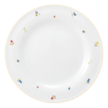 Teller flach 28 cm Community Streublume gelbe Linie 57387