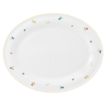 Platte oval 35 cm Community Streublume gelbe Linie 57387