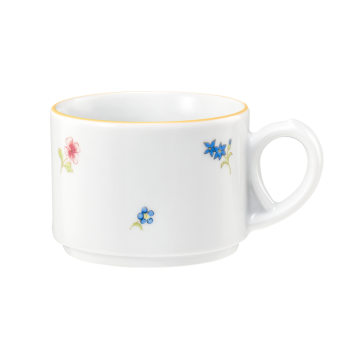 Obere zur Kaffeetasse 0,18 l Community Streublume gelbe Linie 57387