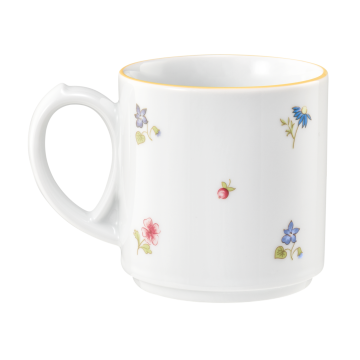 Becher mit Henkel 0,28 l Community Streublume gelbe Linie 57387