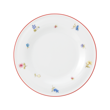 Teller flach 17 cm Community Streublume rote Linie 57388