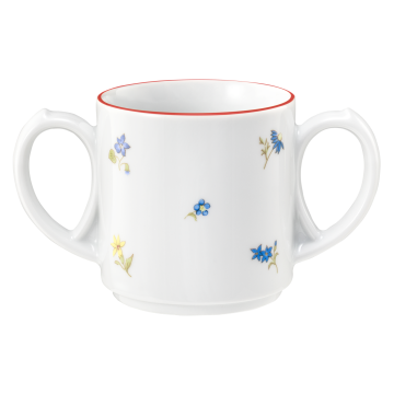 Becher mit 2 Henkel 0,28 l Community Streublume rote Linie 57388