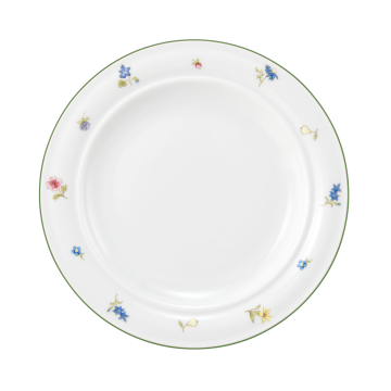 Teller flach 20 cm Fahne Community Streublume grüne Linie 57389