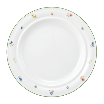 Teller flach 25,5 cm (Systemteller) Community Streublume grüne Linie 57389