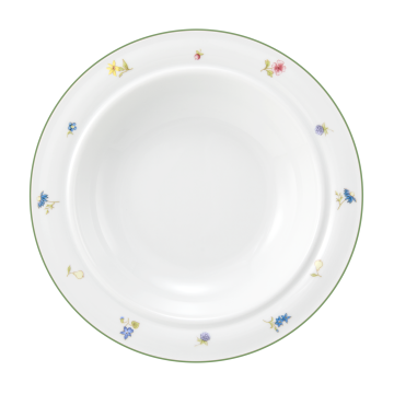 Teller tief 23 cm Community Streublume grüne Linie 57389