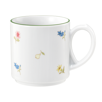 Becher mit Henkel 0,28 l Community Streublume grüne Linie 57389