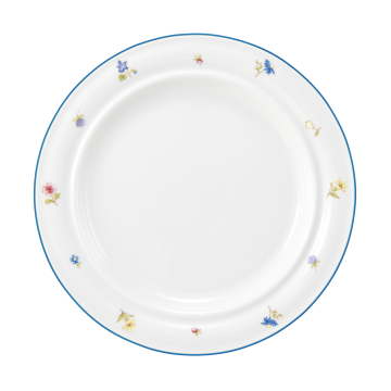 Teller flach 23 cm Fahne Community Streublume blaue Linie 57390