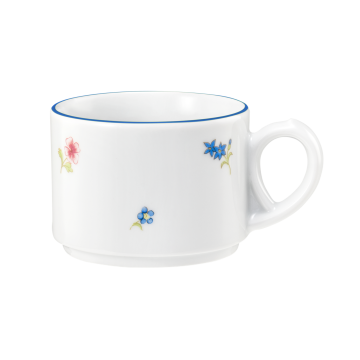 Obere zur Kaffeetasse 0,18 l Community Streublume blaue Linie 57390
