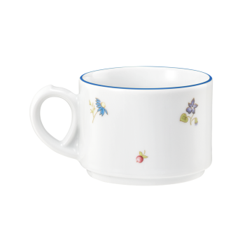 Obere zur Kaffeetasse 0,18 l Community Streublume blaue Linie 57390