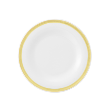 Teller flach 17 cm Community Pinselband ocker 57392