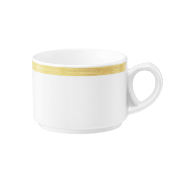 Obere zur Kaffeetasse 0,18 l Community Pinselband ocker 57392
