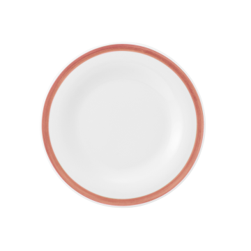 Teller flach 17 cm Community Pinselband rot 57393