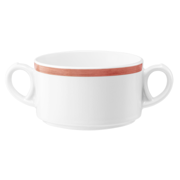 Obere zur Suppentasse 0,30 l Community Pinselband rot 57393
