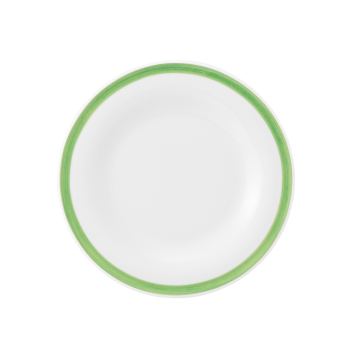 Teller flach 17 cm Community Pinselband grün 57394