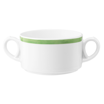 Obere zur Suppentasse 0,30 l Community Pinselband grün 57394