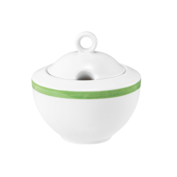 Zuckerdose 2  0,28 l Community Pinselband grün 57394