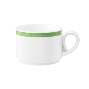 Obere zur Kaffeetasse 0,18 l Community Pinselband grün 57394