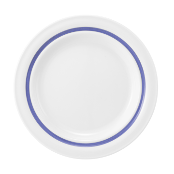 Teller flach 25,5 cm (Systemteller) Community Pinselband blau 57395