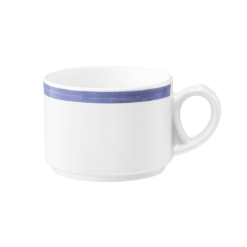 Obere zur Kaffeetasse 0,18 l Community Pinselband blau 57395