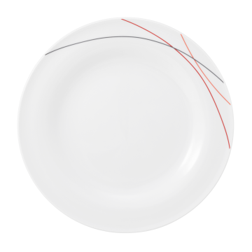 Teller flach 28 cm Community Red Line 57402