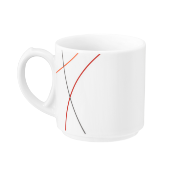 Becher mit Henkel 0,28 l Community Red Line 57402