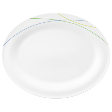 Platte oval 35 cm Community Green Line 57403