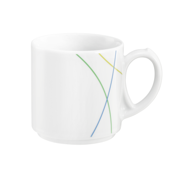 Becher mit Henkel 0,28 l Community Green Line 57403