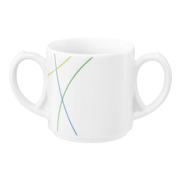 Becher mit 2 Henkel 0,28 l Community Green Line 57403