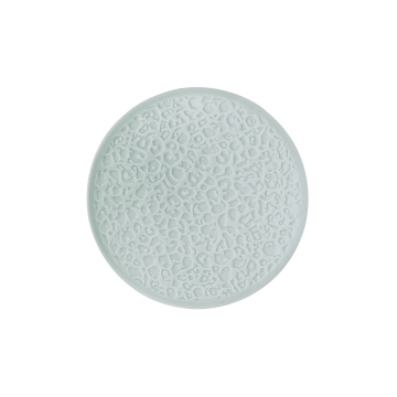 Teller flach 16,5 cm Vollrelief Nori Arktisblau light uni