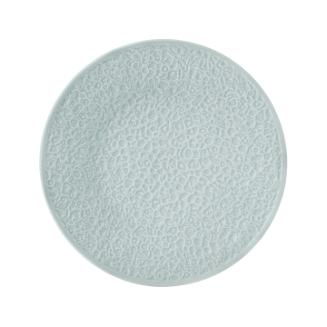 Teller flach 21 cm Vollrelief Nori Arktisblau light uni