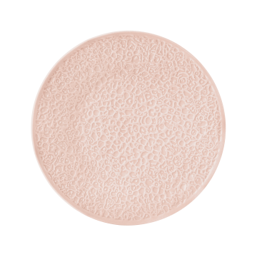 Teller flach 21 cm Vollrelief Nori Rosé uni