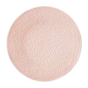 Teller flach 28 cm Vollrelief Nori Rosé uni