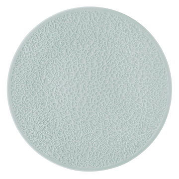 Teller flach 33 cm Vollrelief Nori Arktisblau light uni