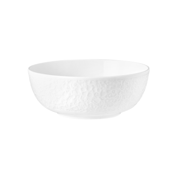 Foodbowl 20 cm Relief Nori weiß uni