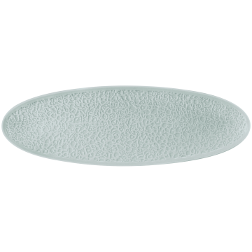 Coupplatte 44x14 cm Vollrelief Nori Arktisblau light uni