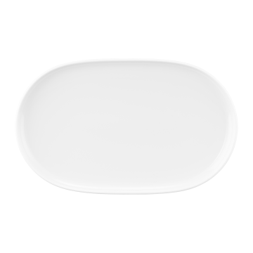 Teller/Platte oval 33x20 cm Sento weiß uni