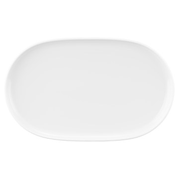 Teller/Platte oval 38x24 cm Sento weiß uni