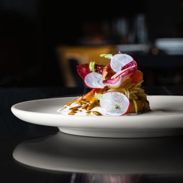 Teller flach 24 cm Sento weiß uni