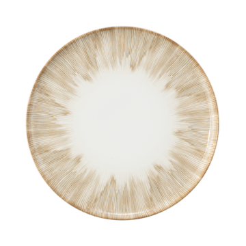 Teller flach 24 cm Sento Radiate Beige 58413
