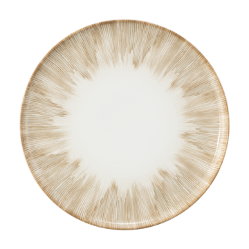 Teller flach 27,5 cm Sento Radiate Beige 58413