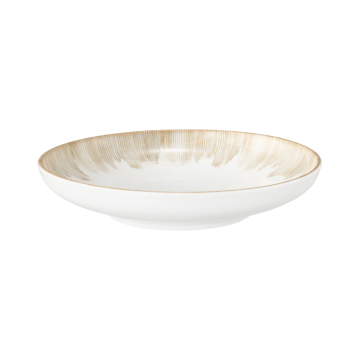 Plate deep 21 cm Sento Radiate Beige 58413