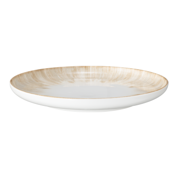 Plate deep 27 cm Sento Radiate Beige 58413
