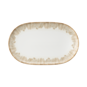 Teller/Platte oval 33x20 cm Sento Radiate Beige 58413