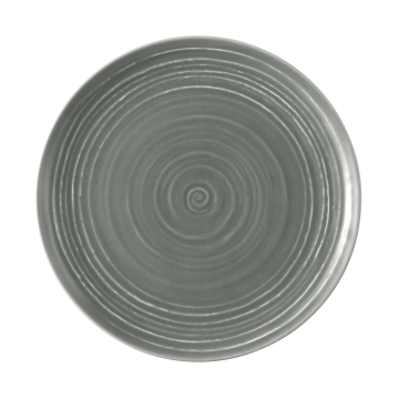 Frühstücksteller rund 22,5 cm Terra Perlgrau uni