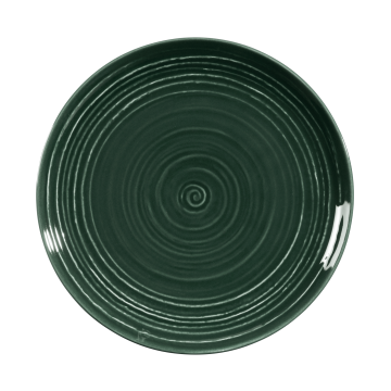 Frühstücksteller rund 22,5 cm Terra Moosgrün uni