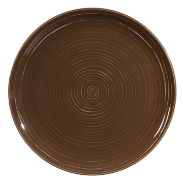 Speiseteller rund 27,5 cm Terra Erdbraun uni