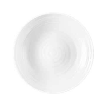 Suppenteller rund 21 cm Terra weiß uni